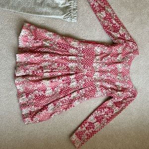 Thread & motifs Pakistani Indian dress shalwar kameez sz medium pink gold Eid